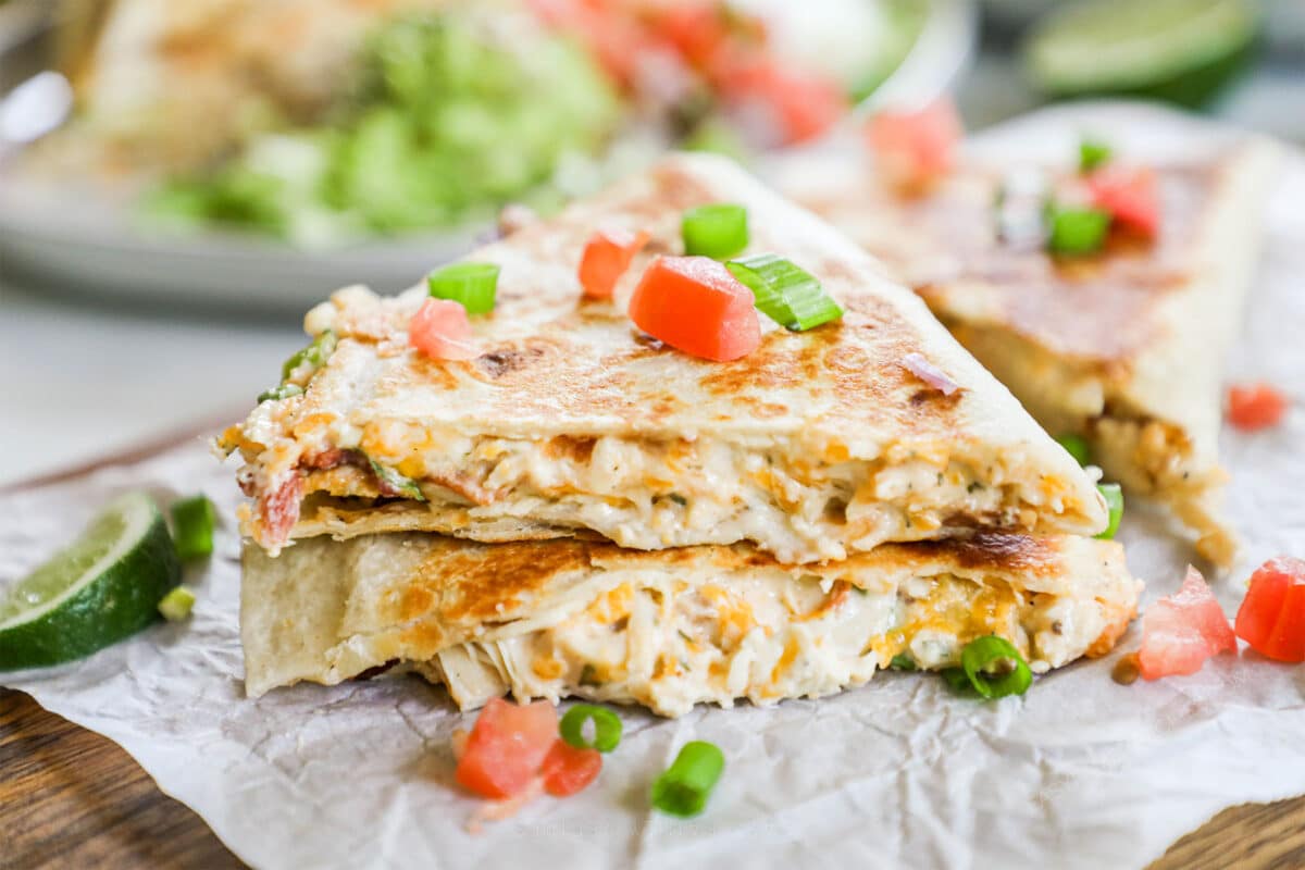 Minute Chicken Bacon Ranch Quesadillas: Quick & Easy Dinner